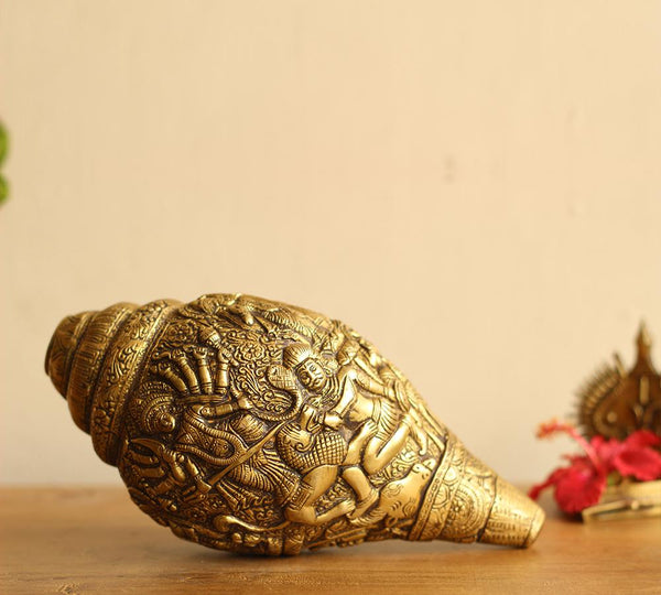 Brass Durga Shankh