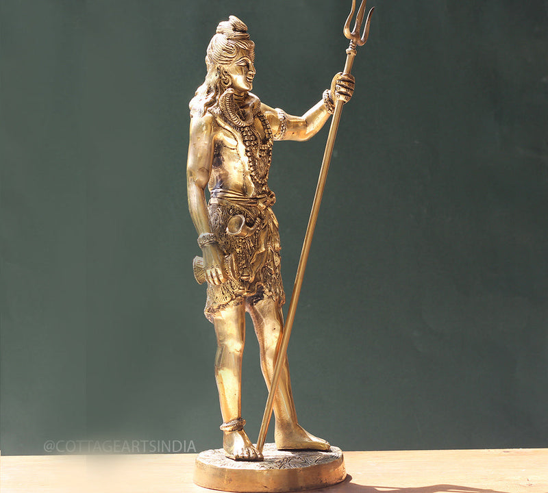 Brass Shiva Standing 22"