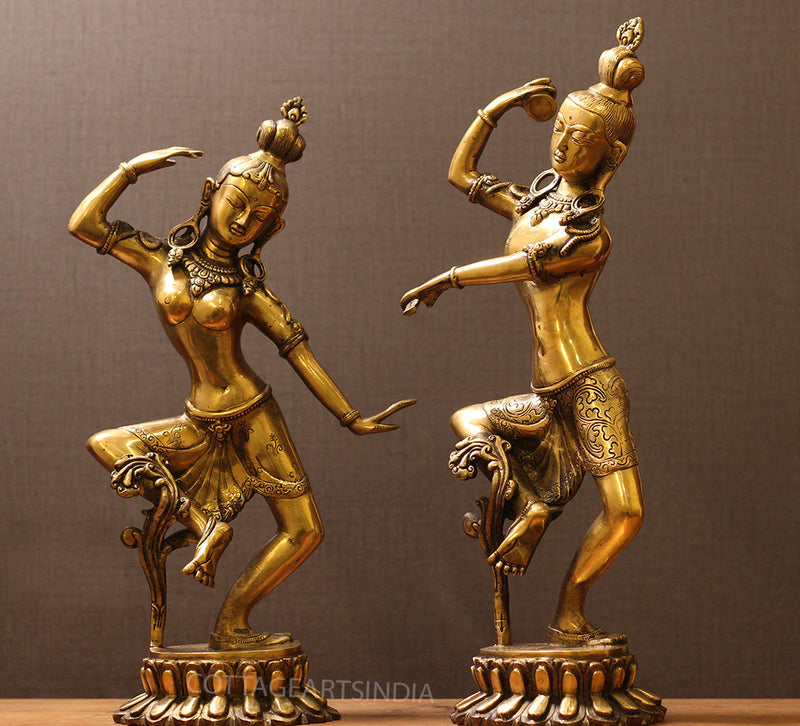 Brass Shiva Parvati Dancing