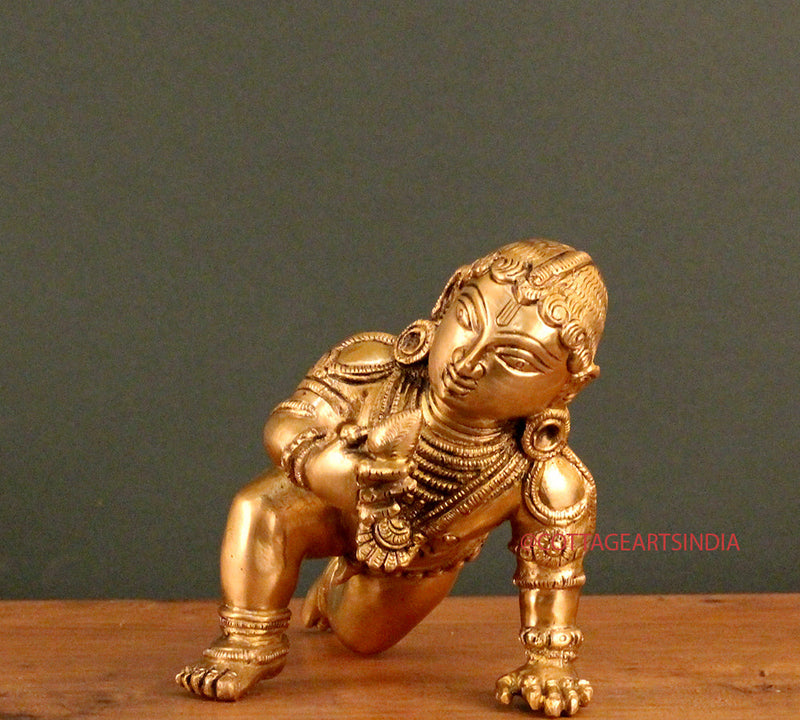 Brass Bala Krishna Crawling