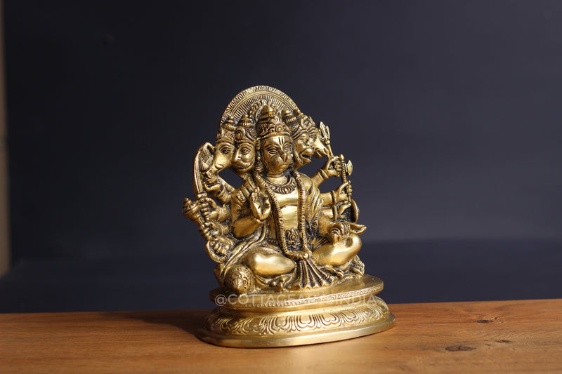 Brass Panchamukhi Hanuman
