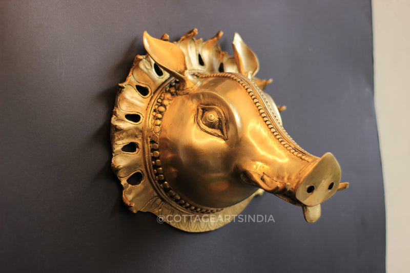 Brass Varaha Mask
