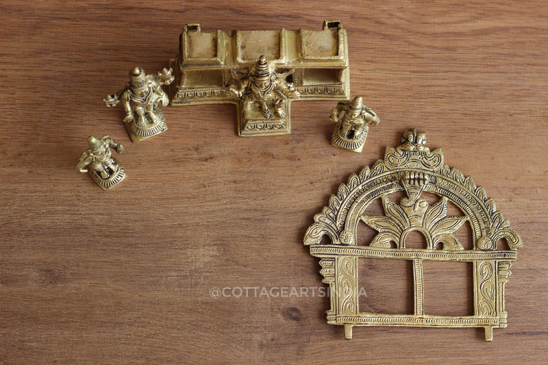 Brass Vishnu,Laxmi ,Bhudevi with Garuda