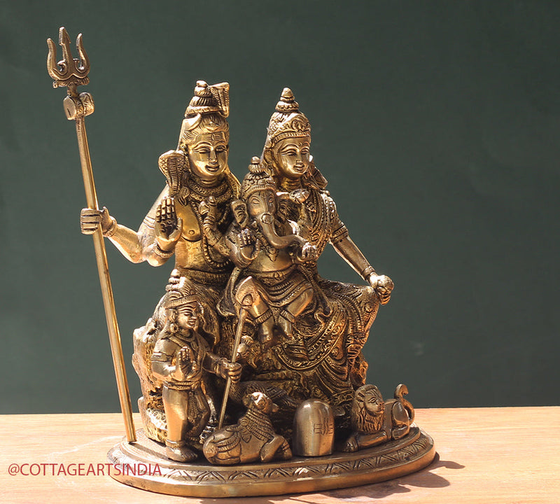 Brass Shiva family Parivar