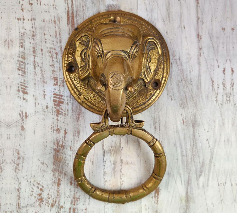 Brass Elephant  Door Knocker