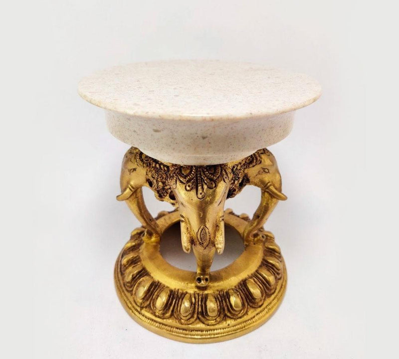 Brass Elephant Table