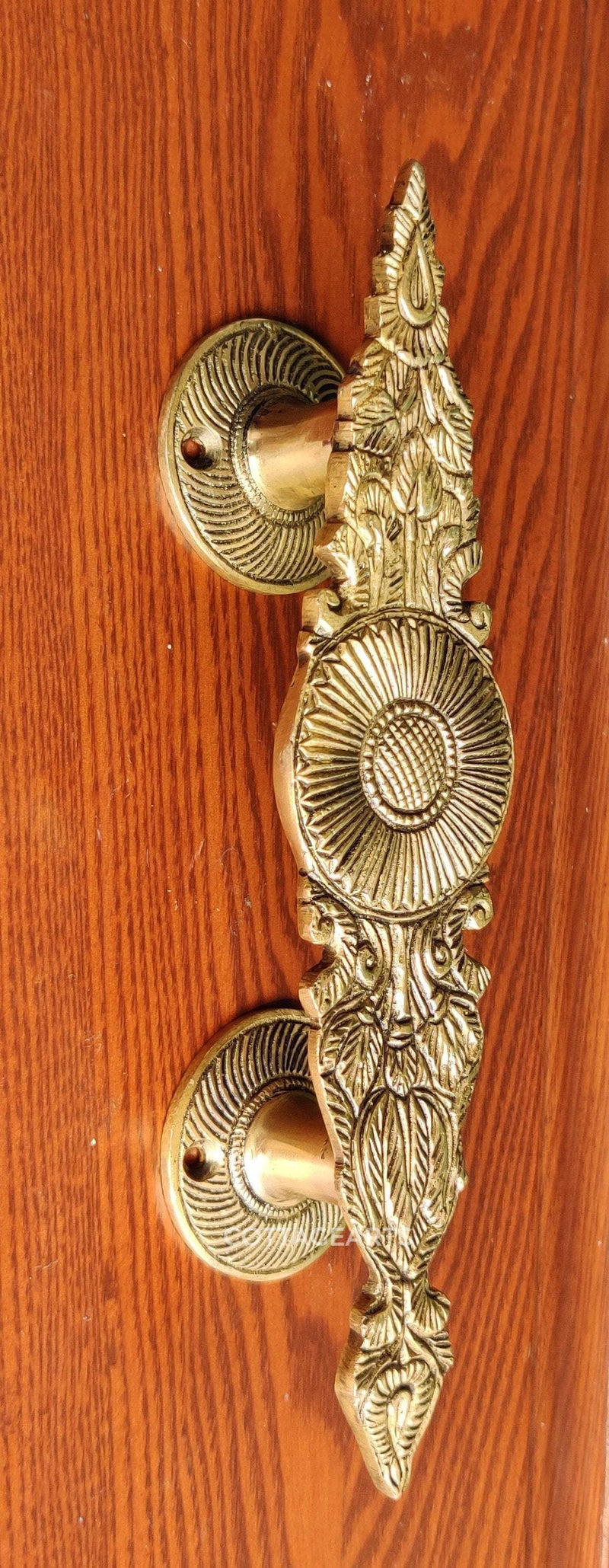 Brass Flower Door Handle